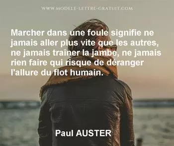 Citation de Paul AUSTER