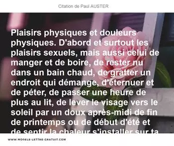 Citations Paul AUSTER