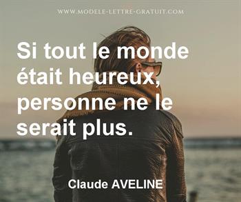 Citation de Claude AVELINE