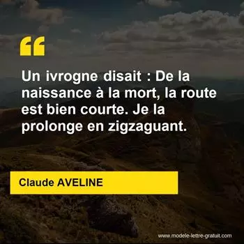 Citation Claude AVELINE