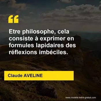 Citation Claude AVELINE