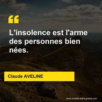 Citation Claude AVELINE