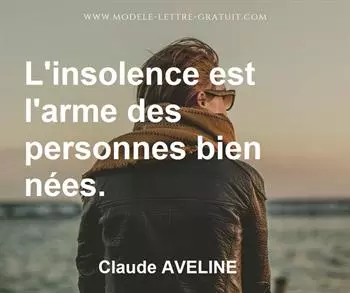 Citation de Claude AVELINE