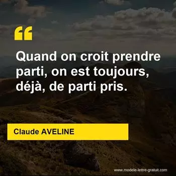 Citation Claude AVELINE