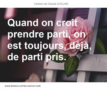 Citations Claude AVELINE