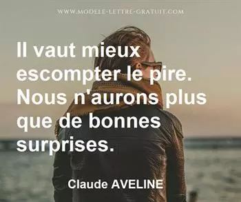 Citation de Claude AVELINE