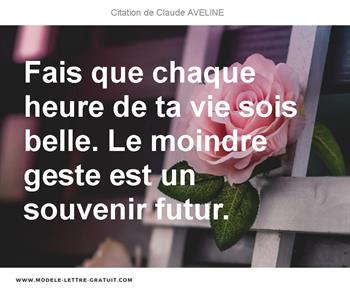 Citations Claude AVELINE