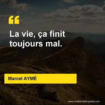 Citation Marcel AYMÉ