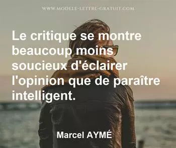 Citation de Marcel AYMÉ