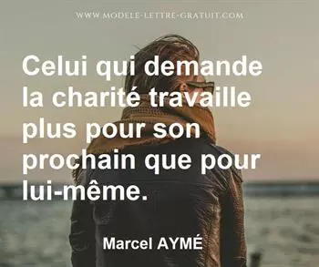 Citation de Marcel AYMÉ