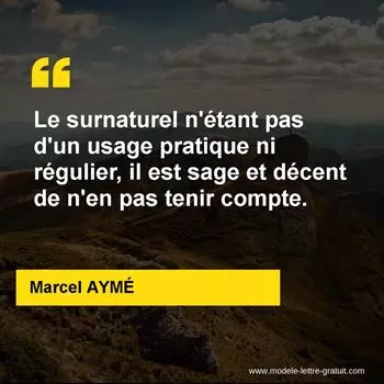 Citation Marcel AYMÉ