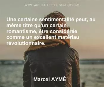 Citation de Marcel AYMÉ