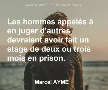 Citation de Marcel AYMÉ