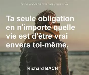 Citation de Richard BACH