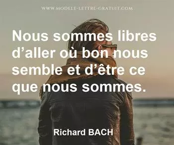 Citation de Richard BACH
