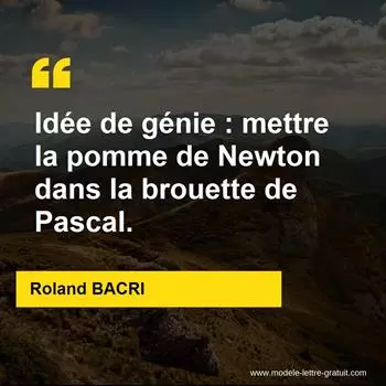 Citation Roland BACRI