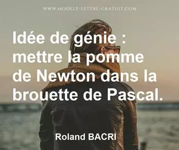 Citation de Roland BACRI
