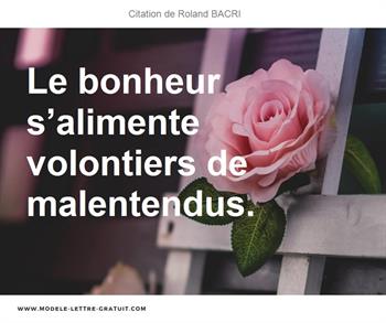 Citations Roland BACRI