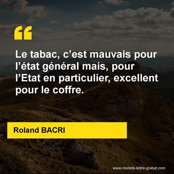 Citations Roland BACRI