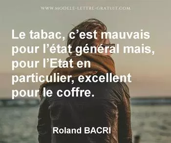 Citation de Roland BACRI