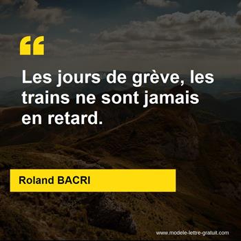 Citation Roland BACRI