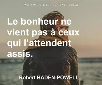 Citation de Robert BADEN-POWELL