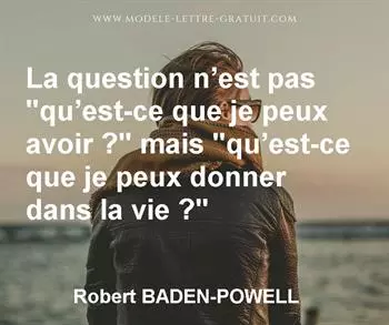 Citation de Robert BADEN-POWELL