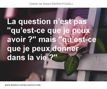 Citations Robert BADEN-POWELL