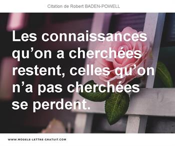 Citations Robert BADEN-POWELL