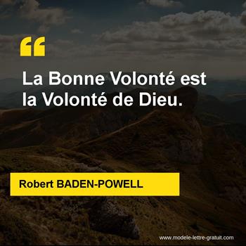 Citation de Robert BADEN-POWELL