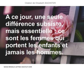 Citations Elisabeth BADINTER