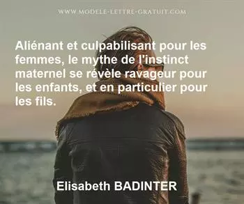 Citation de Elisabeth BADINTER