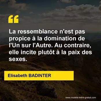 Citation Elisabeth BADINTER