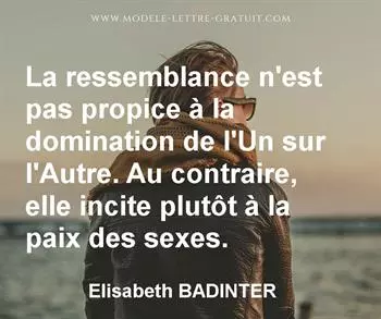 Citation de Elisabeth BADINTER
