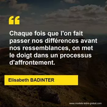 Citation Elisabeth BADINTER