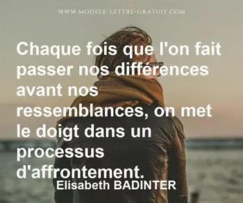 Citation de Elisabeth BADINTER