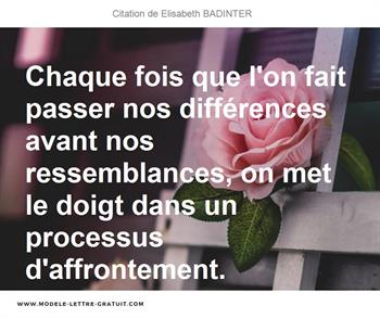 Citations Elisabeth BADINTER