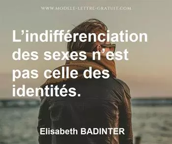 Citation de Elisabeth BADINTER