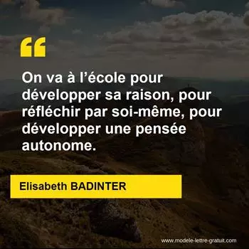 Citation Elisabeth BADINTER