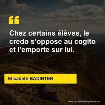Citation Elisabeth BADINTER