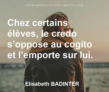 Citation de Elisabeth BADINTER