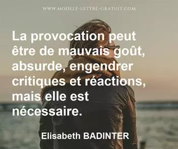 Citation de Elisabeth BADINTER