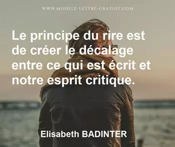 Citation de Elisabeth BADINTER