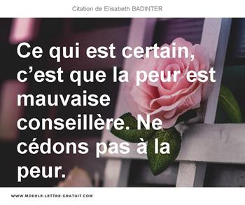 Citations Elisabeth BADINTER