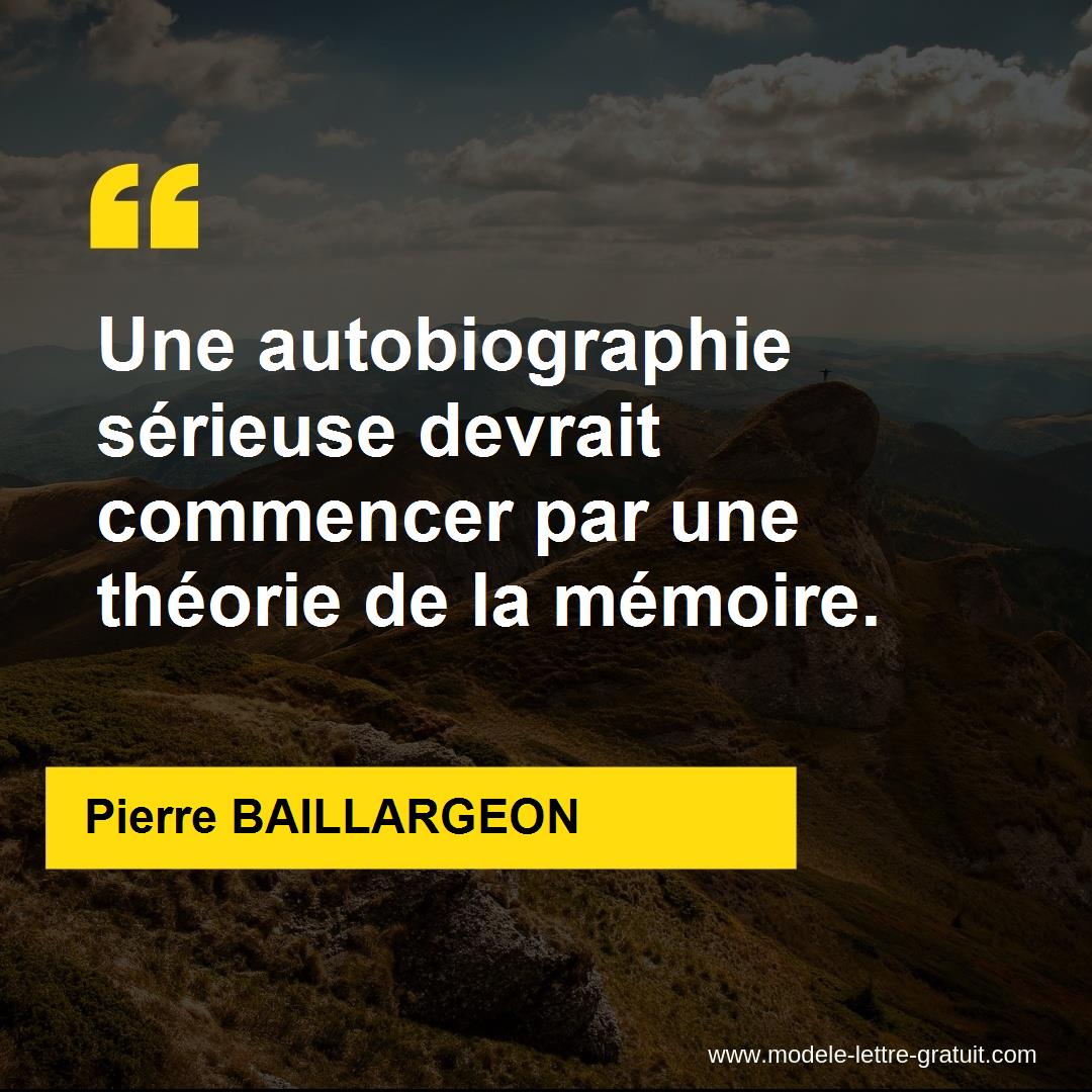 Une autobiographie sérieuse devrait commencer par une Une autobiographie sérieuse devrait commencer par une