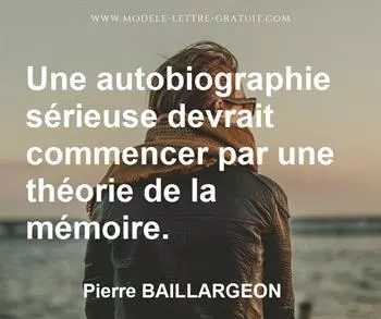 Citation de Pierre BAILLARGEON
