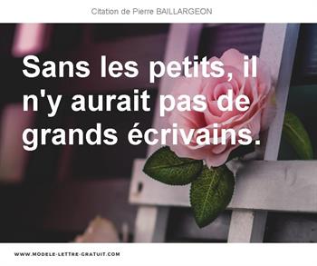 Citations Pierre BAILLARGEON