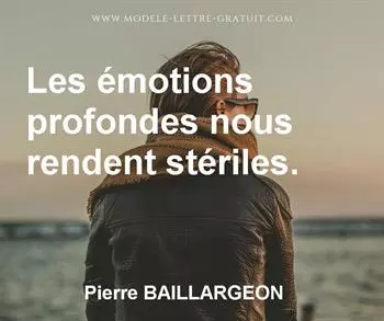 Citation de Pierre BAILLARGEON