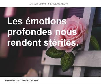 Citations Pierre BAILLARGEON