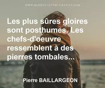 Citation de Pierre BAILLARGEON